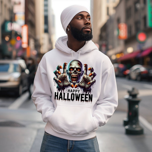 "ZOMBIE" HAPPY HALLOWEEN"  Men Hoodie